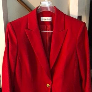 Gorgeous red Calvin Klein blazer
